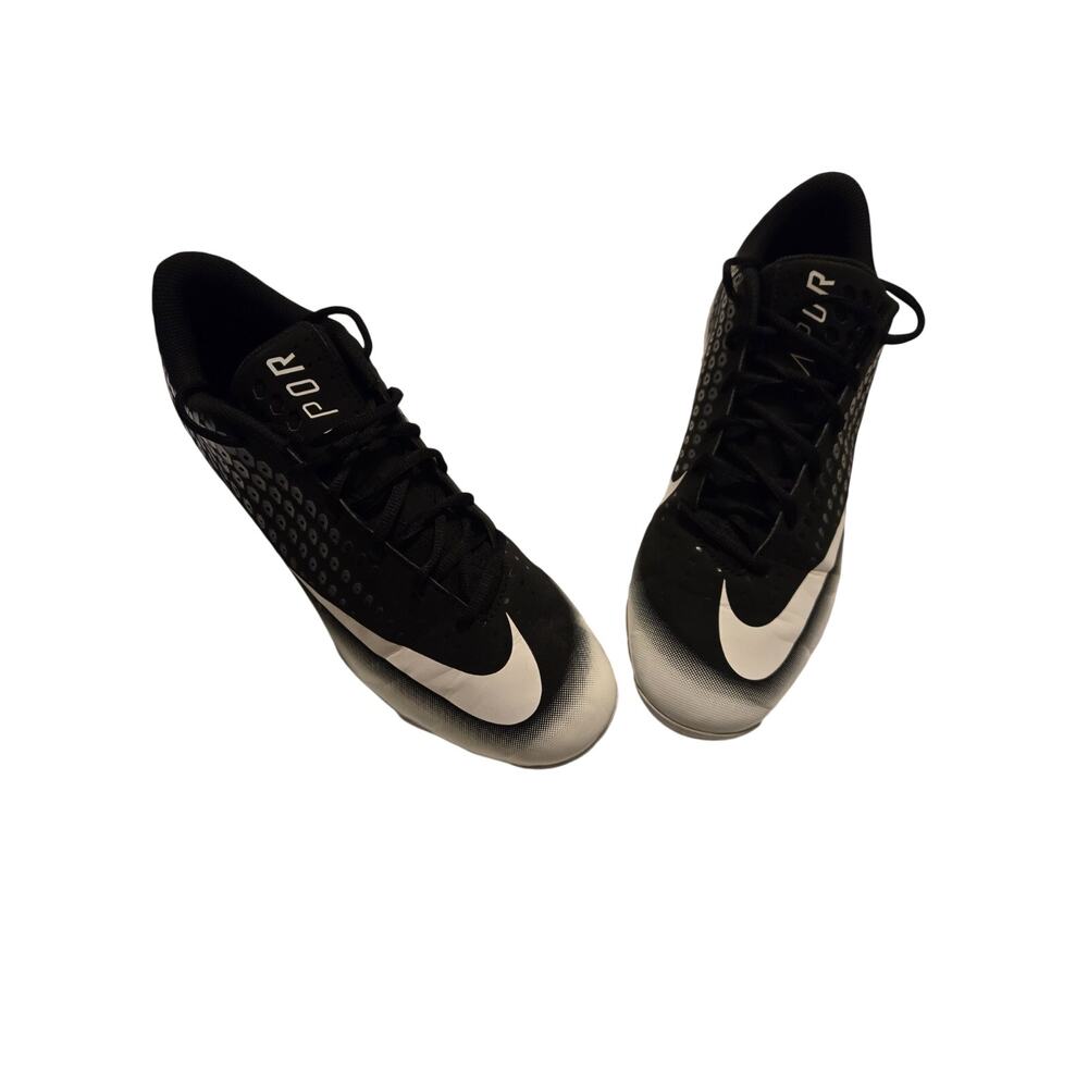 Nike Alpha Menace Varsity 2 Football Cleats Mens 11 Wide Black White AV0711-001